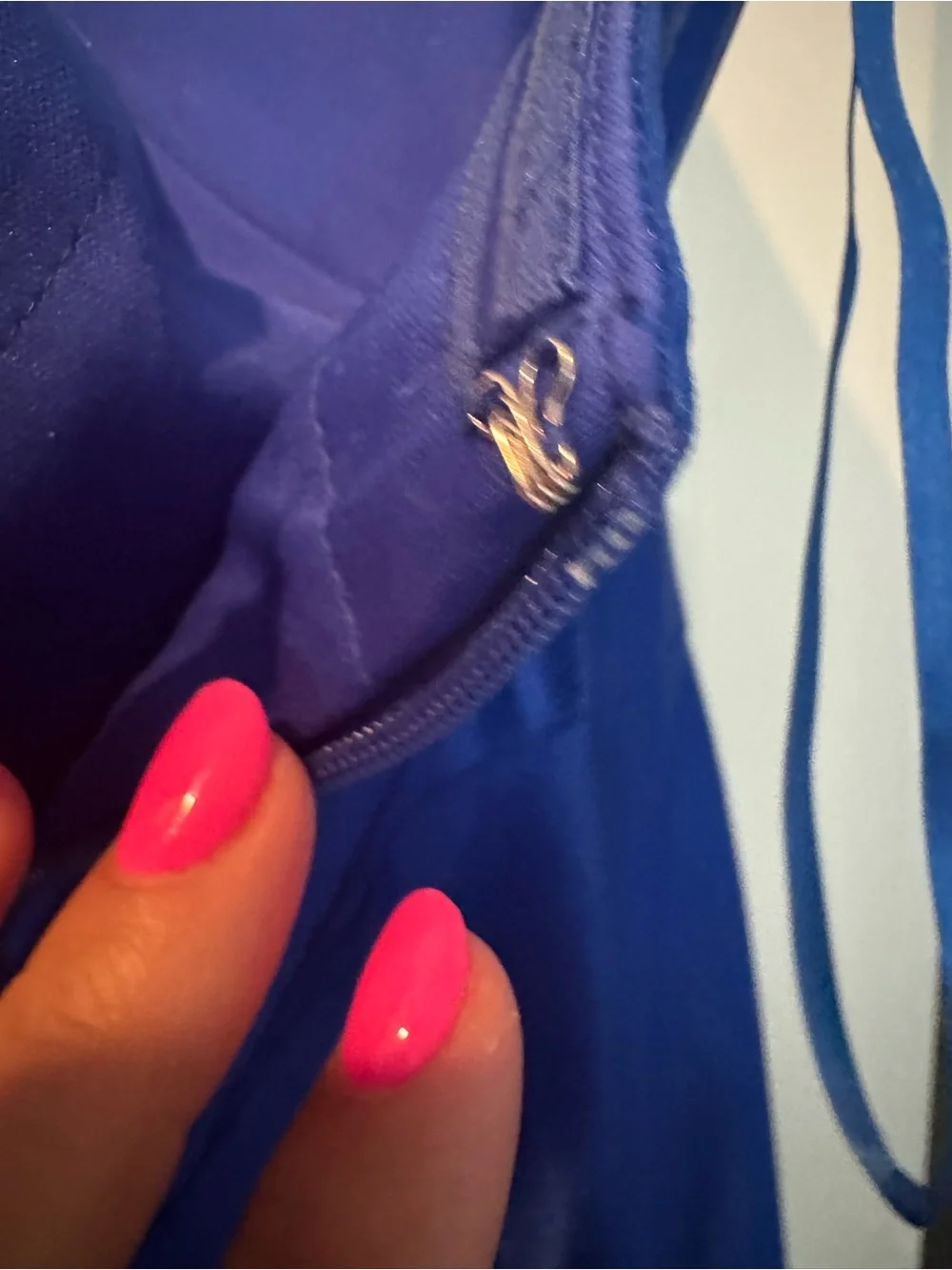 Strapless Royal Blue Evening Gown XL